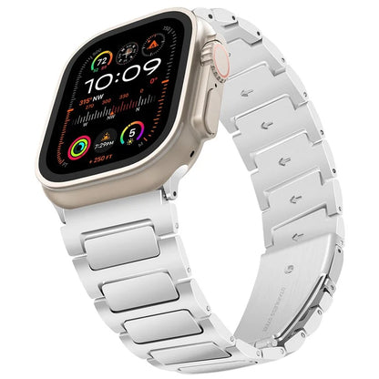For Apple Watch Series 10 42mm / 9 8 7 41mm / SE (2023) SE (2022) SE 6 5 4 40mm / 3 2 1 38mm Sports Watch Strap Zinc Alloy Wrist Band