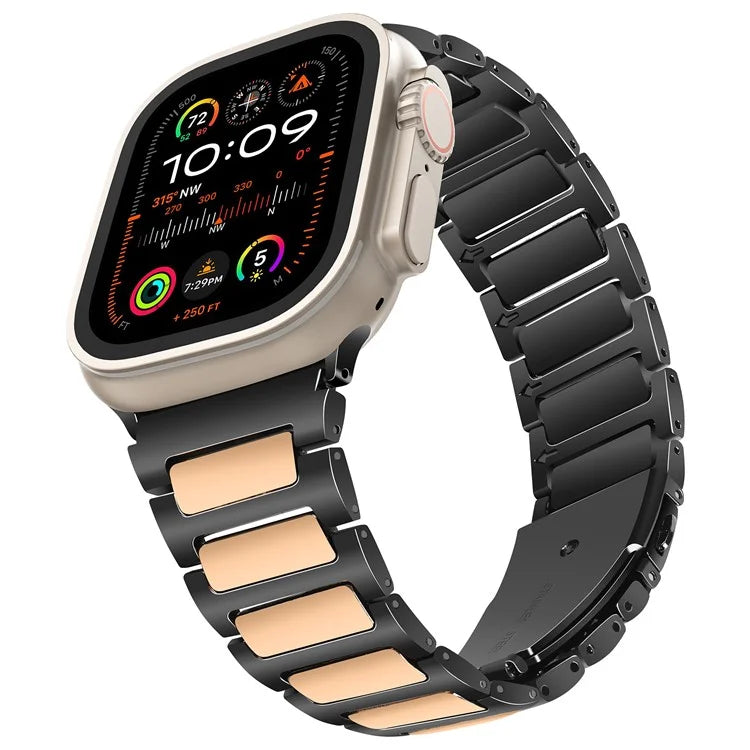 For Apple Watch 10 46mm / Ultra 2 / Ultra 49mm / 9 8 7 45mm / SE (2023) SE (2022) SE 6 5 4 44mm / 3 2 1 42mm Zinc Alloy Smartwatch Strap