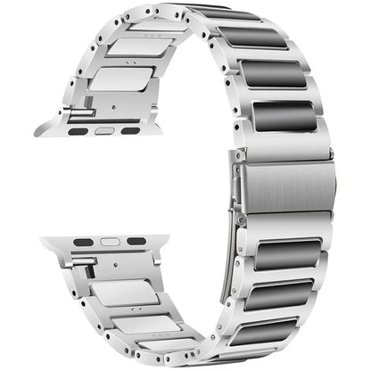 For Apple Watch 10 46mm / Ultra 2 / Ultra 49mm / 9 8 7 45mm / SE (2023) SE (2022) SE 6 5 4 44mm / 3 2 1 42mm Zinc Alloy Smartwatch Strap