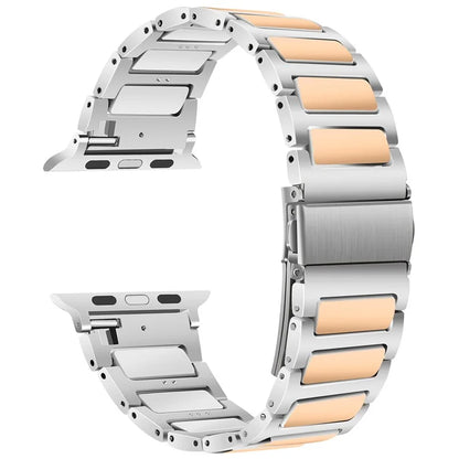 For Apple Watch 10 46mm / Ultra 2 / Ultra 49mm / 9 8 7 45mm / SE (2023) SE (2022) SE 6 5 4 44mm / 3 2 1 42mm Zinc Alloy Smartwatch Strap