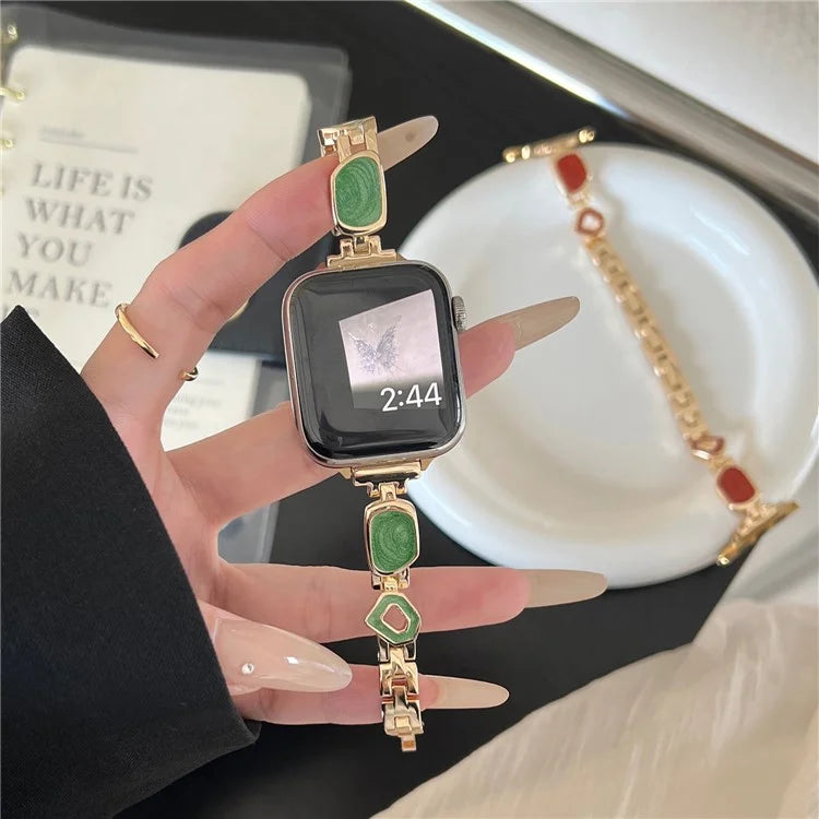 For Apple Watch 10 46mm / Ultra 2 / Ultra 49mm / 9 8 7 45mm / SE (2023) SE (2022) SE 6 5 4 44mm / 3 2 1 42mm Zinc Alloy Watch Band