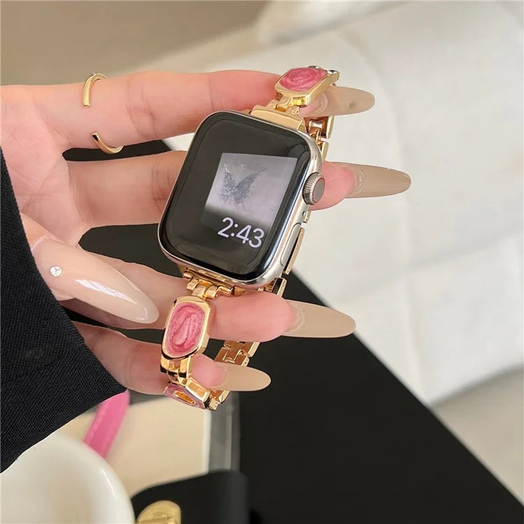 For Apple Watch 10 46mm / Ultra 2 / Ultra 49mm / 9 8 7 45mm / SE (2023) SE (2022) SE 6 5 4 44mm / 3 2 1 42mm Zinc Alloy Watch Band