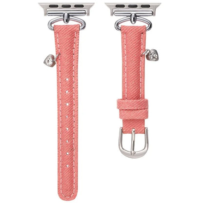 For Apple Watch 10 46mm / Ultra 2 / Ultra 49mm / 9 8 7 45mm / SE (2023) SE (2022) SE 6 5 4 44mm / 3 2 1 42mm Denim Watch Strap