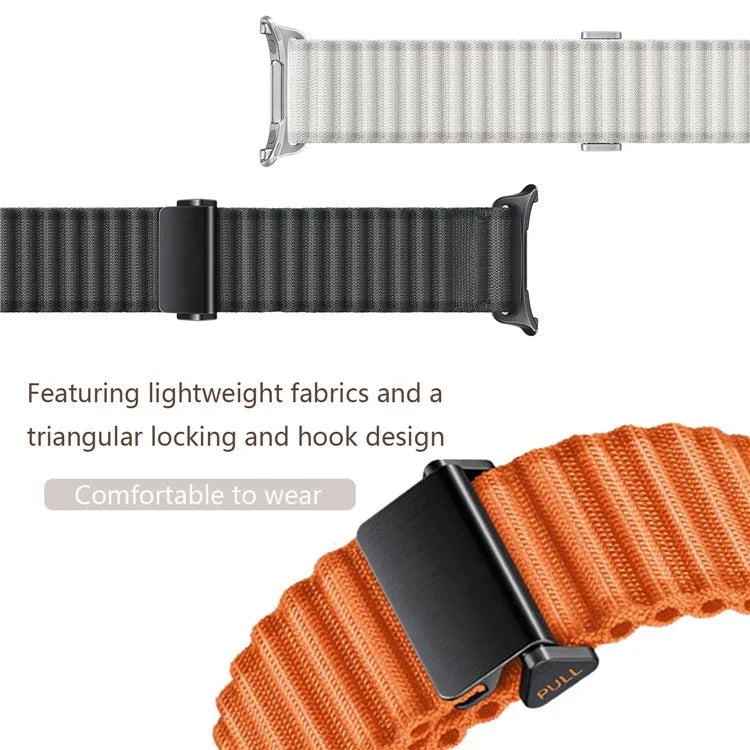 For Samsung Galaxy Watch Ultra 47mm Nylon Watch Band Replacement Wrist Strap