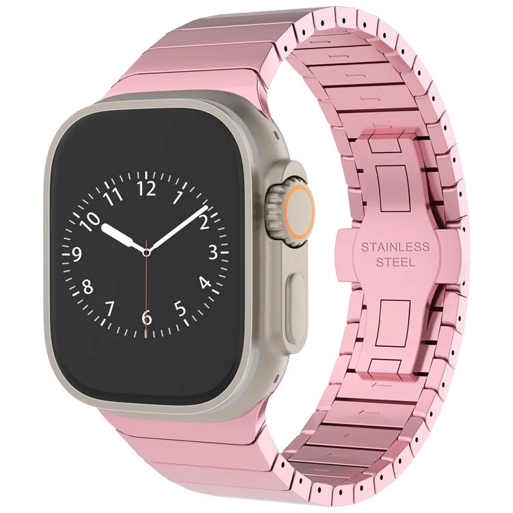 For Apple Watch Series 10 42mm / 9 8 7 41mm / SE (2023) SE (2022) SE 6 5 4 40mm / 3 2 1 38mm Zinc Alloy Band Replacement Men Watch Strap