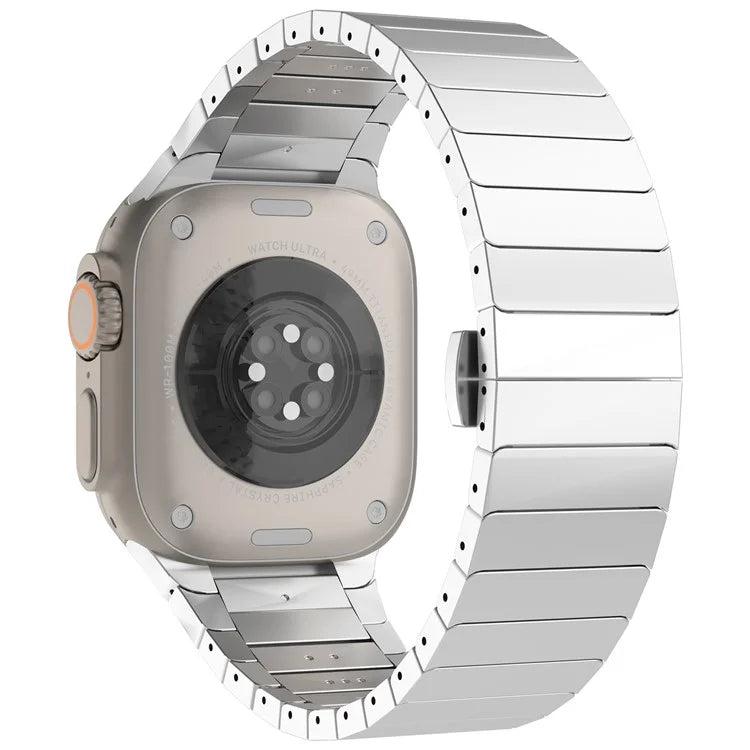 For Apple Watch Series 10 42mm / 9 8 7 41mm / SE (2023) SE (2022) SE 6 5 4 40mm / 3 2 1 38mm Zinc Alloy Band Replacement Men Watch Strap