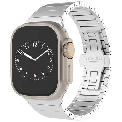 For Apple Watch Series 10 42mm / 9 8 7 41mm / SE (2023) SE (2022) SE 6 5 4 40mm / 3 2 1 38mm Zinc Alloy Band Replacement Men Watch Strap