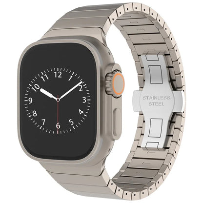 For Apple Watch 10 46mm / Ultra 2 / Ultra 49mm / 9 8 7 45mm / SE (2023) SE (2022) SE 6 5 4 44mm / 3 2 1 42mm Zinc Alloy Men Watch Strap