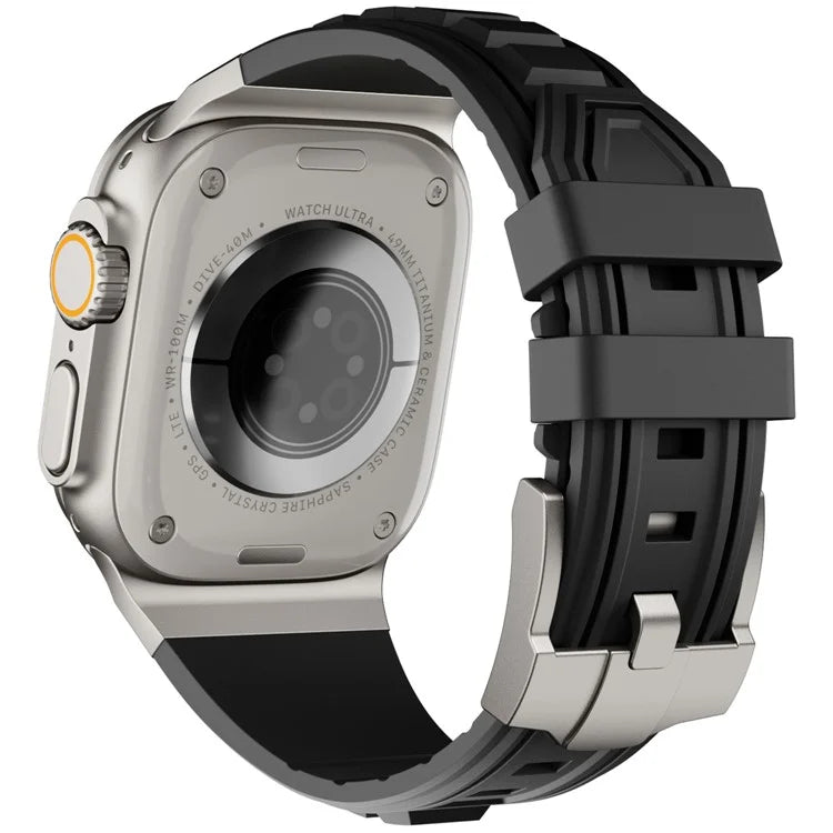 For Apple Watch 10 46mm / Ultra 2 / Ultra 49mm / 9 8 7 45mm / SE (2023) SE (2022) SE 6 5 4 44mm / 3 2 1 42mm Adjustable Strap Silicone Band