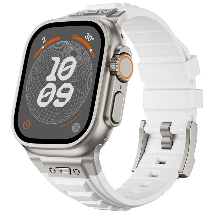 For Apple Watch 10 46mm / Ultra 2 / Ultra 49mm / 9 8 7 45mm / SE (2023) SE (2022) SE 6 5 4 44mm / 3 2 1 42mm Adjustable Strap Silicone Band
