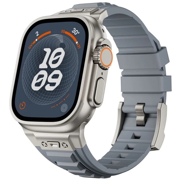 For Apple Watch 10 46mm / Ultra 2 / Ultra 49mm / 9 8 7 45mm / SE (2023) SE (2022) SE 6 5 4 44mm / 3 2 1 42mm Adjustable Strap Silicone Band