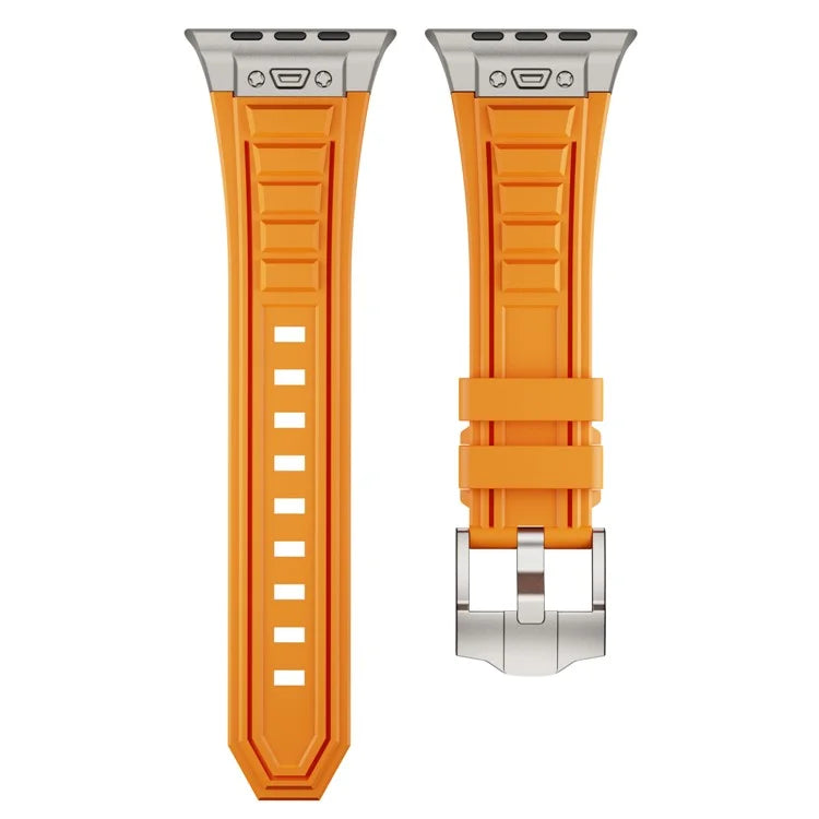 For Apple Watch 10 46mm / Ultra 2 / Ultra 49mm / 9 8 7 45mm / SE (2023) SE (2022) SE 6 5 4 44mm / 3 2 1 42mm Adjustable Strap Silicone Band