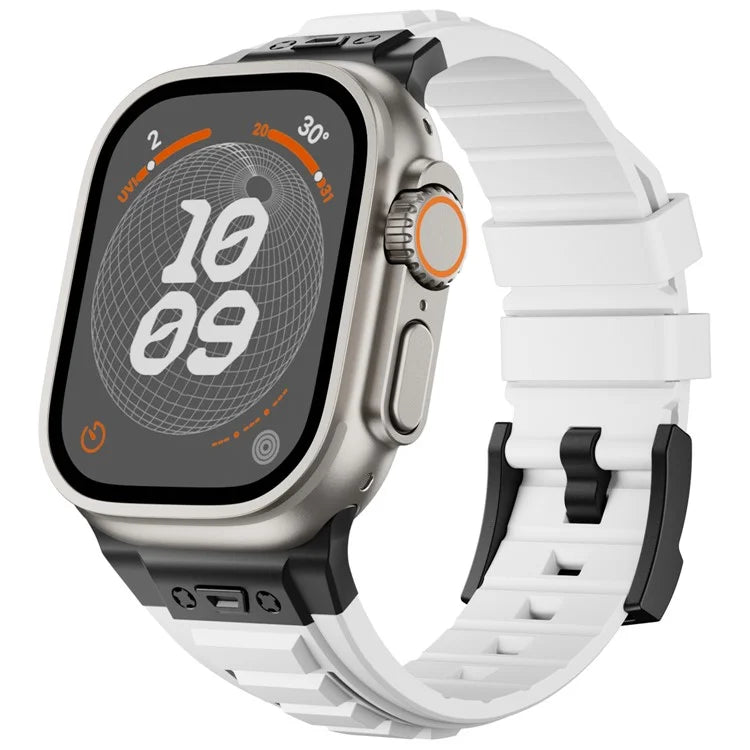For Apple Watch 10 46mm / Ultra 2 / Ultra 49mm / 9 8 7 45mm / SE (2023) SE (2022) SE 6 5 4 44mm / 3 2 1 42mm Adjustable Strap Silicone Band