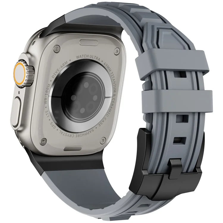 For Apple Watch 10 46mm / Ultra 2 / Ultra 49mm / 9 8 7 45mm / SE (2023) SE (2022) SE 6 5 4 44mm / 3 2 1 42mm Adjustable Strap Silicone Band
