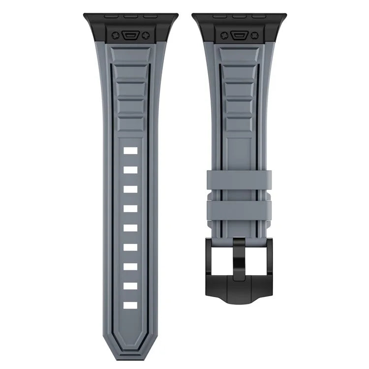 For Apple Watch 10 46mm / Ultra 2 / Ultra 49mm / 9 8 7 45mm / SE (2023) SE (2022) SE 6 5 4 44mm / 3 2 1 42mm Adjustable Strap Silicone Band