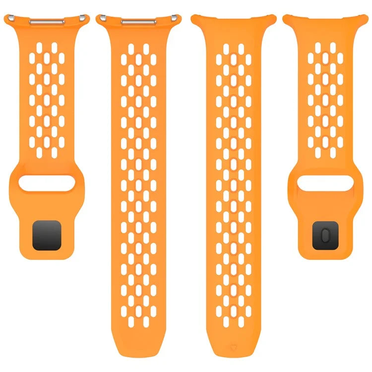 For Samsung Galaxy Watch Ultra 47mm Fluororubber Watch Band Multiple Holes Breathable Strap