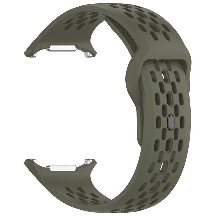 For Samsung Galaxy Watch Ultra 47mm Fluororubber Watch Band Multiple Holes Breathable Strap