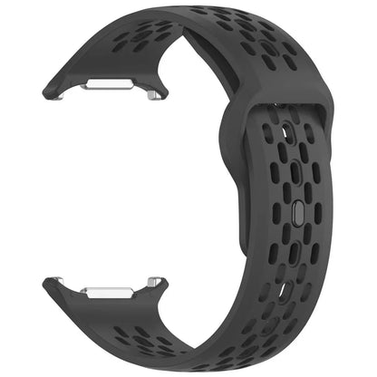 For Samsung Galaxy Watch Ultra 47mm Fluororubber Watch Band Multiple Holes Breathable Strap