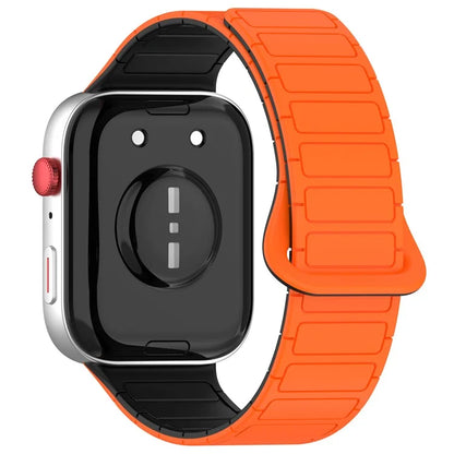 For Huawei Watch Fit 3 Dual Color Replacement Band Magnetic Silicone Watch Strap