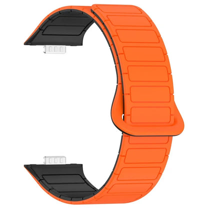 For Huawei Watch Fit 3 Dual Color Replacement Band Magnetic Silicone Watch Strap