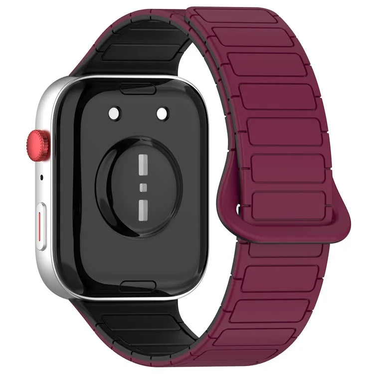 For Huawei Watch Fit 3 Dual Color Replacement Band Magnetic Silicone Watch Strap