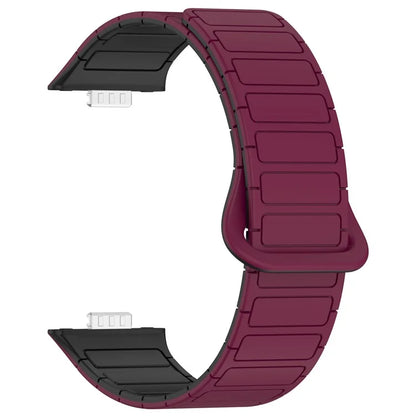 For Huawei Watch Fit 3 Dual Color Replacement Band Magnetic Silicone Watch Strap