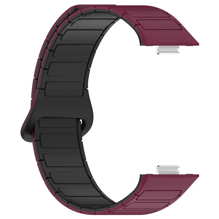 For Huawei Watch Fit 3 Dual Color Replacement Band Magnetic Silicone Watch Strap