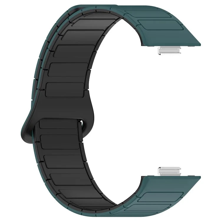 For Huawei Watch Fit 3 Dual Color Replacement Band Magnetic Silicone Watch Strap