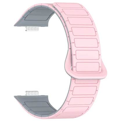 For Huawei Watch Fit 3 Dual Color Replacement Band Magnetic Silicone Watch Strap