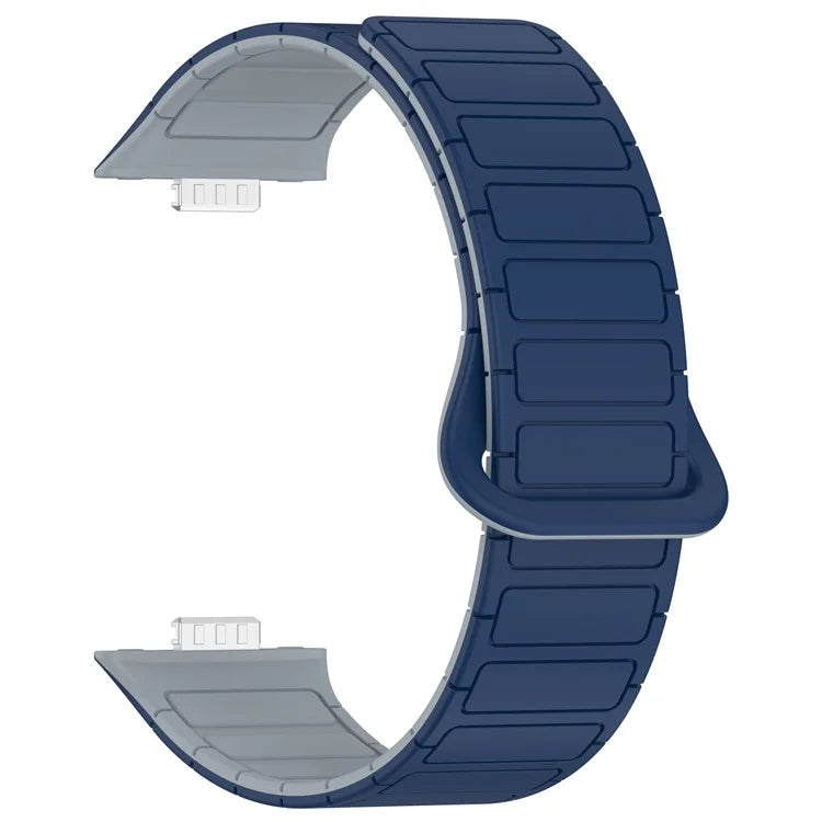 For Huawei Watch Fit 3 Dual Color Replacement Band Magnetic Silicone Watch Strap