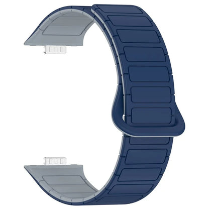 For Huawei Watch Fit 3 Dual Color Replacement Band Magnetic Silicone Watch Strap