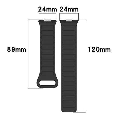 For Huawei Watch Fit 3 Dual Color Replacement Band Magnetic Silicone Watch Strap