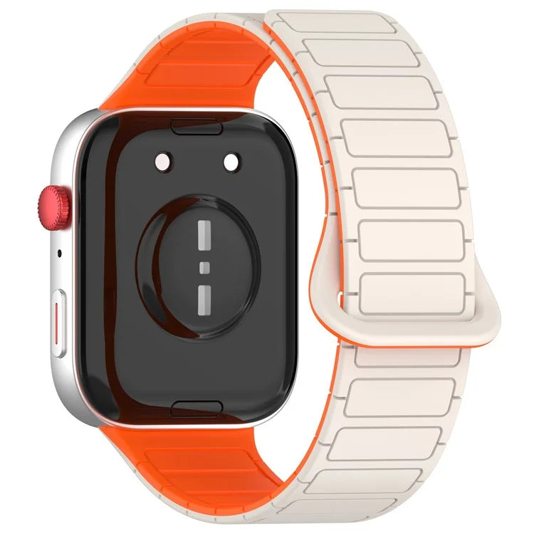 For Huawei Watch Fit 3 Dual Color Replacement Band Magnetic Silicone Watch Strap