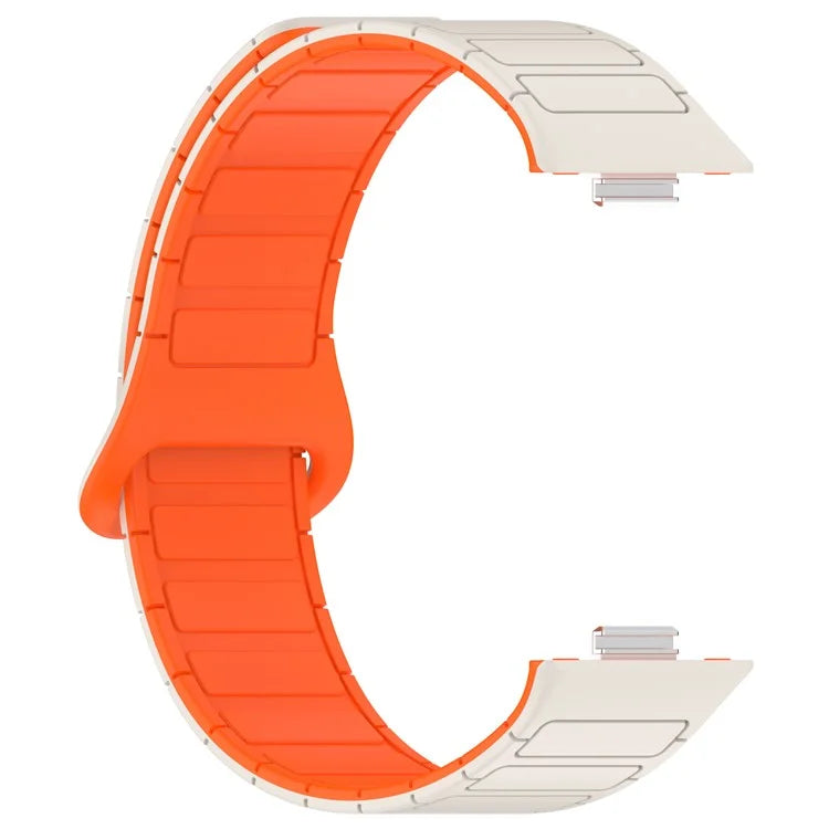 For Huawei Watch Fit 3 Dual Color Replacement Band Magnetic Silicone Watch Strap