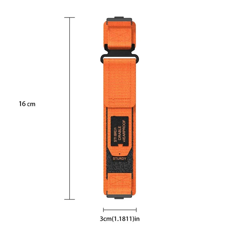 For Huawei Watch Fit 3 Sports Wrist Strap Magic Tape Nylon Watch Band