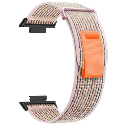 For Huawei Watch Fit 3 Nylon Watch Band Adjustable Loop Fastener Strap