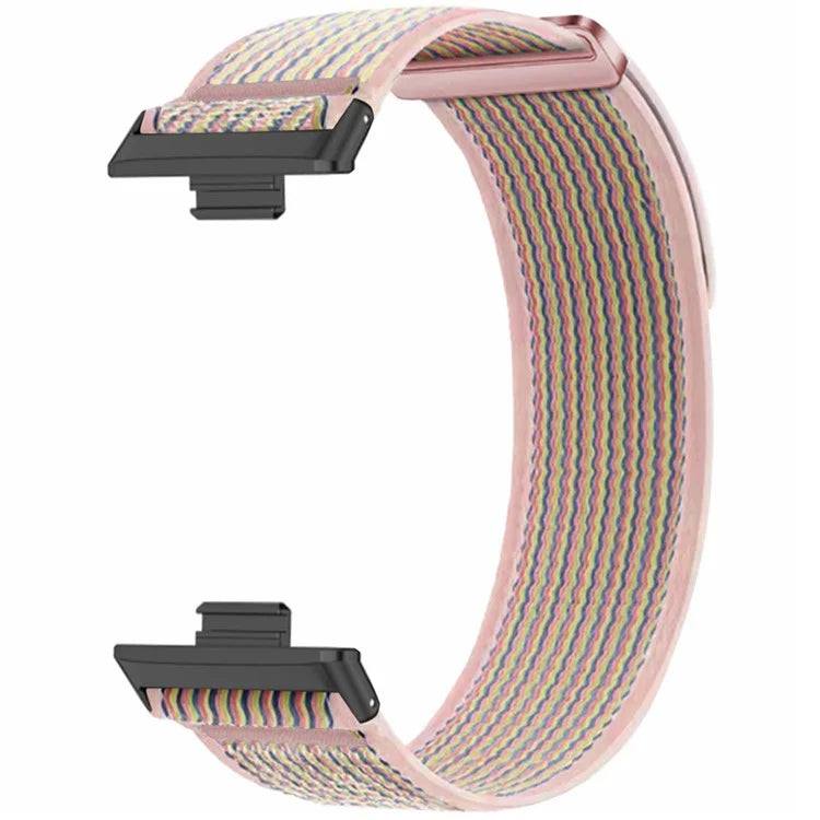 For Huawei Watch Fit 3 Nylon Watch Band Adjustable Loop Fastener Strap
