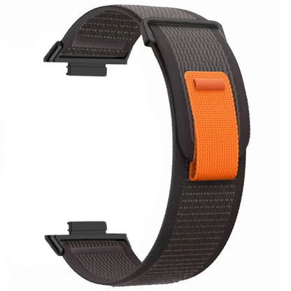 For Huawei Watch Fit 3 Nylon Watch Band Adjustable Loop Fastener Strap