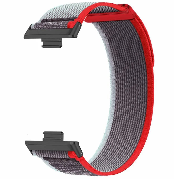 For Huawei Watch Fit 3 Nylon Watch Band Adjustable Loop Fastener Strap