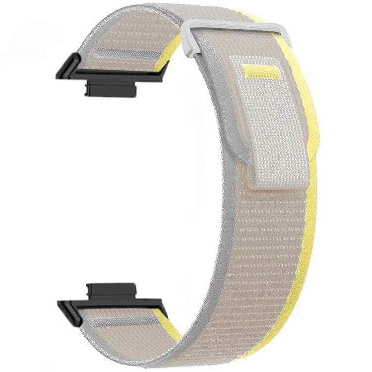 For Huawei Watch Fit 3 Nylon Watch Band Adjustable Loop Fastener Strap