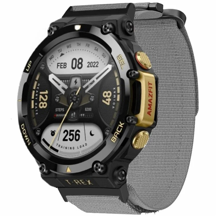 For Huami Amazfit T-Rex 2 Replacement Strap Outdoor Magic Tape Nylon Watch Band