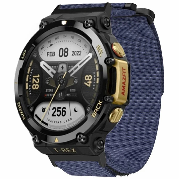 For Huami Amazfit T-Rex 2 Replacement Strap Outdoor Magic Tape Nylon Watch Band