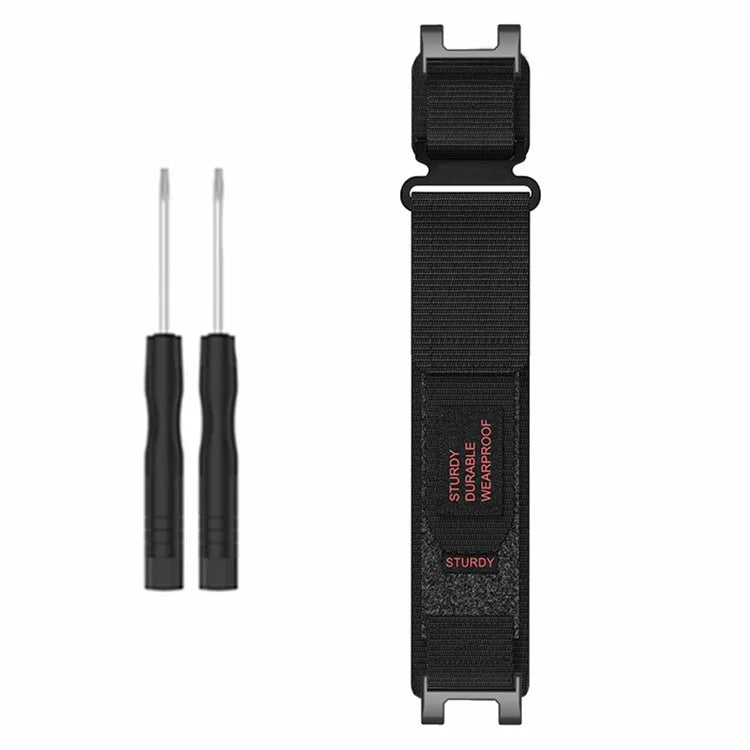For Huami Amazfit T-Rex / T-Rex Pro Outdoor Sports Watch Strap Magic Tape Adjustable Nylon Band
