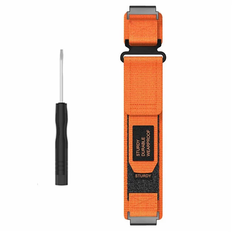 For Huami Amazfit T-Rex Ultra Outdoor Sports Nylon Wrist Band Magic Tape Design Watch Strap