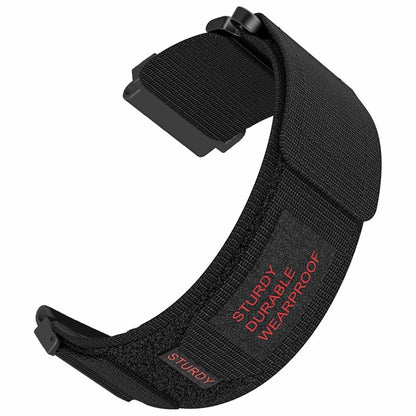 For Huami Amazfit T-Rex Ultra Outdoor Sports Nylon Wrist Band Magic Tape Design Watch Strap