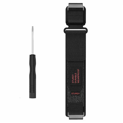 For Huami Amazfit T-Rex Ultra Outdoor Sports Nylon Wrist Band Magic Tape Design Watch Strap