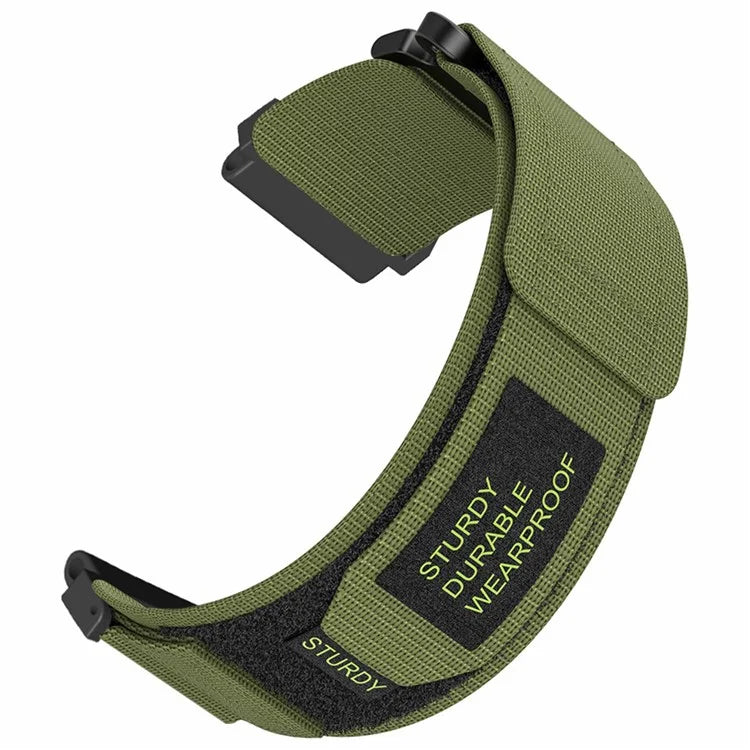 For Huami Amazfit T-Rex Ultra Outdoor Sports Nylon Wrist Band Magic Tape Design Watch Strap
