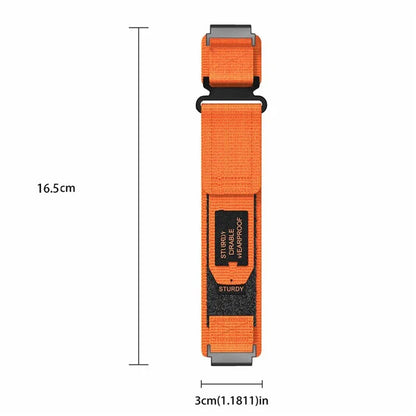 For Huami Amazfit T-Rex Ultra Outdoor Sports Nylon Wrist Band Magic Tape Design Watch Strap