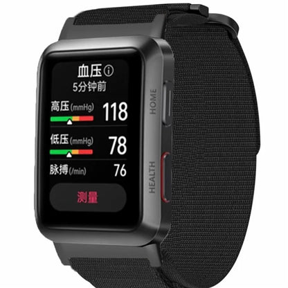 For Huawei Watch D Outdoor Climbing Watch Strap Magic Tape Breathable Nylon Band