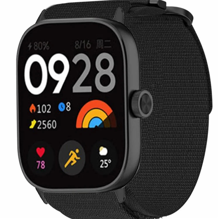 For Xiaomi Smart Band 8 Pro / Redmi Watch 4 Magic Tape Nylon Strap Replacement Watch Band